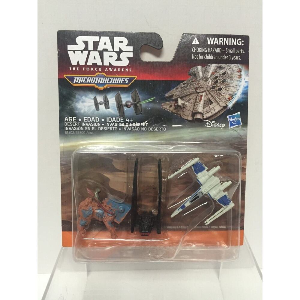 Star Wars Force Awakens Micro Machines Desert Invasion 3 Pack Figures